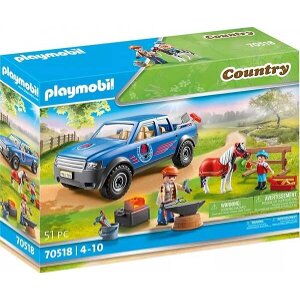 PLAYMOBIL 70518 COUNTRY MOBILE BLACKSMITH WITH LIGHT EFFECT