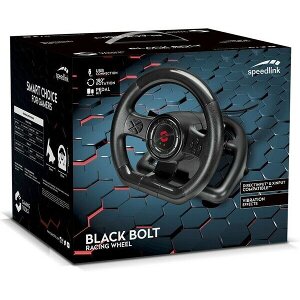 SPEEDLINK SL-650300-BK BLACK BOLT RACING WHEEL - FOR PC BLACK