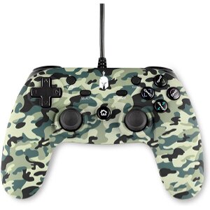 SPARTAN GEAR - OPLON WIRED CONTROLLER PC & PS3 GREEN CAMO
