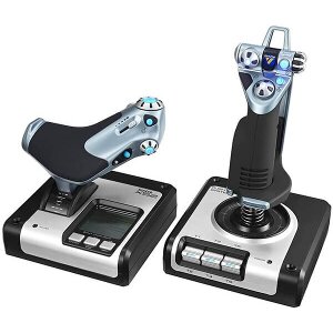 LOGITECH 945-000006 G SAITEK X52 H.O.T.A.S. THROTTLE AND STICK SIMULATION CONTROLLER