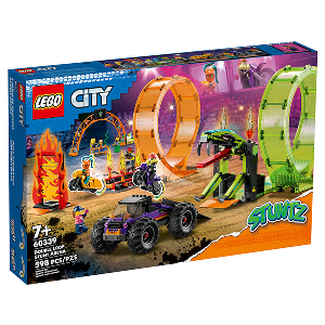 LEGO CITY 60339 DOUBLE LOOP STUNT ARENA