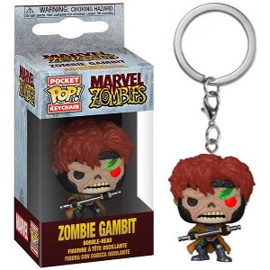 FUNKO POCKET POP! MARVEL ZOMBIES - ZOMBIE GAMBIT BOBBLE-HEAD KEYCHAIN