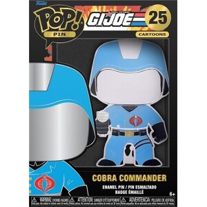 FUNKO POP! CARTOONS PIN: GI JOE - COBRA COMMANDER #25 LARGE ENAMEL PIN (GIJPP0002)