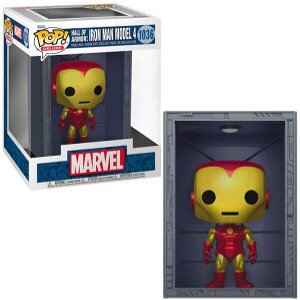 FUNKO POP! DELUXE: MARVEL HALL OF ARMOR: IRON MAN MODEL 4 (METALLIC) #1036