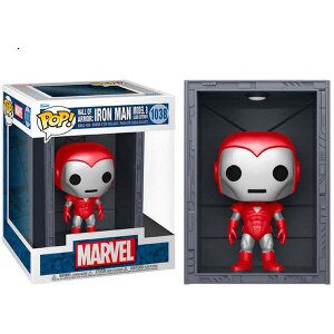 FUNKO POP! DELUXE: MARVEL HALL OF ARMOR: IRON MAN MODEL 8 SILVER CENTURION (METTALIC) #1038