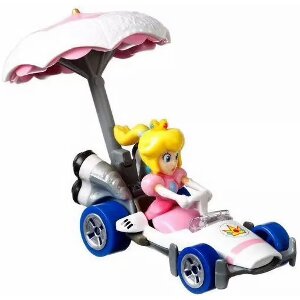 HOT WHEELS MARIO KART: PRINCESS PEACH B-DASHER + PEACH PARASOL (GVD36)