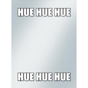 HUE HUE HUE MEME STANDARD SIZE SLEEVE COVERS 50-CT FOR YGO / BUDDY FIGHT / WOW / DUNGEONS
