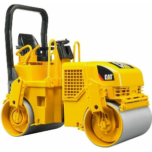 BRUDER CAT TANDEM VIBRATION ROLLER (YELLOW/BLACK)