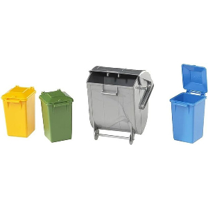 BRUDER GARBAGE CAN SET