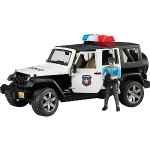 BRUDER JEEP WRANGLER UNLIMITED RUBICON POLICE VEHICLE (WITH POLICE OFFICER)