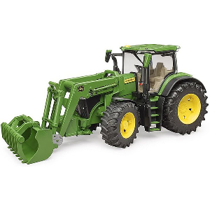 BRUDER JOHN DEERE 7R 350 WITH FRONT LOADER (GREEN)