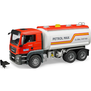 BRUDER MAN TGS TANK TRUCK (RED/WHITE)