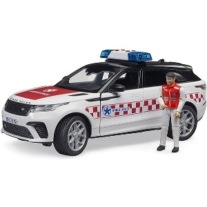 BRUDER RANGE ROVER VELAR EMERGENCY MEDICAL VEHICLE WITH DRIVER