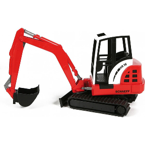 BRUDER SCHAEFF HR16 MINI EXCAVATOR (RED/BLACK)