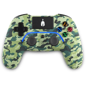 SPARTAN GEAR - ASPIS 4 WIRED WIRELESS CONTROLLER PC WIRED/PS4 WIRELESS GREEN CAMO