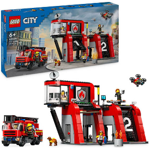 LEGO CITY FIRE 60414 FIRE STATION WITH FIRE TRUCK