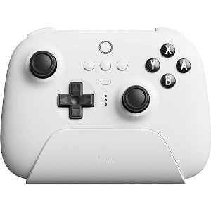 8BITDO ULTIMATE WIRELESS GAMING PAD WHITE FOR SWITCH/PC/ANDROID WITH CHARGING DOCK