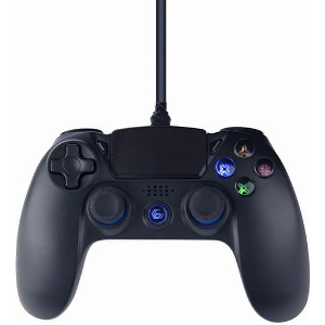 GEMBIRD JPD-PS4U-01 WIRED VIBRATION GAME CONTROLLER FOR PLAYSTATION 4 OR PC BLACK