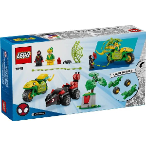 QLEGO SUPER HEROES 11198 MARVEL SPIN AND ELECTRO DINOSAUR VEHICLE CHASE