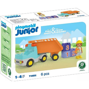 PLAYMOBIL 71685 JUNIOR: ΑΝΑΤΡΕΠΟΜΕΝΟ ΦΟΡΤΗΓΟ ΜΕ ΕΡΓΑΤΗ