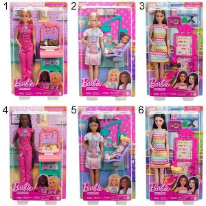 BARBIE ΣΕΤ ΕΠΑΓΓΕΛΜΑΤΑ ΜΕ ΠΑΙΔΑΚΙΑ (6 ΣΧΕΔΙΑ)