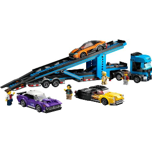 LEGO CITY 60408 CAR TRANSPORTER TRUCK WITH SPORTS CARS
