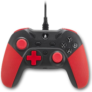 SPARTAN GEAR - PELEKYS WIRED CONTROLLER (PC AND PLAYSTATION 3) BLACK/RED)