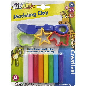 ΠΛΑΣΤΕΛΙΝΗ & 3 ΚΑΛΟΥΠΙΑ ΣΕΤ 8ΧΡΩΜ 100G (50-880)