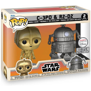 FUNKO POP! DISNEY: STAR WARS CONCEPT - C-3PO R2-D2 2-PACK BOBBLE-HEADS VINYL FIGURES