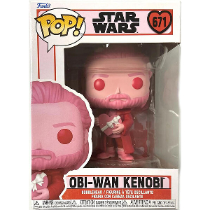 FUNKO POP! DISNEY STAR WARS: VALENTINES S4 - OBI-WAN KENOBI #671 BOBBLE-HEAD VINYL FIGURE