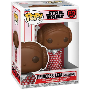 FUNKO POP! DISNEY: STAR WARS VALENTINES DAY 2024 - PRINCESS LEIA (VALENTINE CHOCOLATE) #676