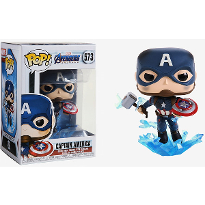 FUNKO POP! MARVEL: AVENGERS ENDGAME CAPTAIN AMERICA WITH BROKEN SHIELD MJOLNIR