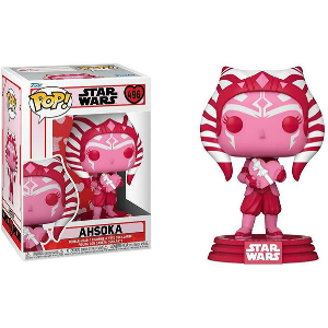 FUNKO POP! STAR WARS: VALENTINES S2 - AHSOKA #496 BOBBLE-HEAD VINYL FIGURE
