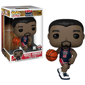 FUNKO POP! JUMBO: USA BASKETBALL - MAGIC JOHNSON (1992 TEAM USA NAVY UNI) #125