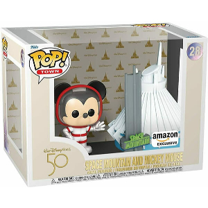 FUNKO POP! TOWN: WALT DISNEY WORLD 50 - SPACE MOUNTAIN AND MICKEY MOUSE #28 VINYL FIGURES