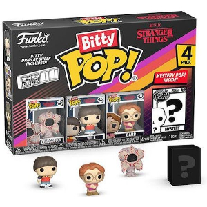 FUNKO BITTY POP! 4-PACK: STRANGER THINGS - DEMOGORGON, WILL, BARB, MYSTERY POP!