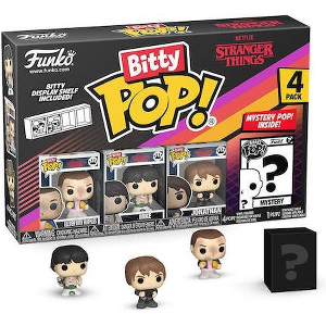 FUNKO BITTY POP! 4-PACK: STRANGER THINGS - ELEVEN WITH WAFFLES, MIKE, JONATHAN, MYSTERY POP!