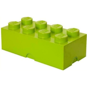 LEGO STORAGE BRICK 8 LIME GREEN