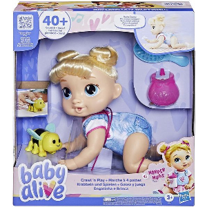 HASBRO BABY ALIVE CRAWL 'N PLAY - HARPER HUGS DOLL