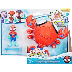 HASBRO DISNEY JR. MARVEL SPIDEY AND HIS AMAZING FRIENDS WATERWEBS - SPIDER CRAB FIGURE & VEHICLE