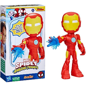 HASBRO DISNEY MARVEL: SPIDEY AND HIS AMAZING FRIENDS - IRON MAN SUPERSIZED HERO FIGURE