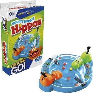 HASBRO HUNGRY HUNGRY HIPPOS GRAB AND GO (ENGLISH LANGUAGE)