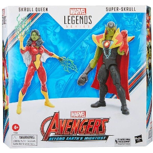 HASBRO MARVEL AVENGERS (60TH ANNI) BEYOND EARTH'S MIGHTIEST SKRULL QUEEN & SUPER-SKRULL