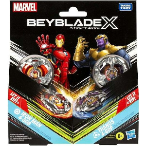 HASBRO MARVEL BEY BLADE X - IRON MAN 4-80B VS. THANOS 4-60P
