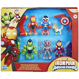 HASBRO MARVEL IRON MAN AND HIS AWESOME FRIENDS ARMORED UP AVENGERS PACK - FIGURES