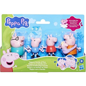 HASBRO PEPPA PIG PEPPAS'S FAMILY OF FIVE - FIGURES SET