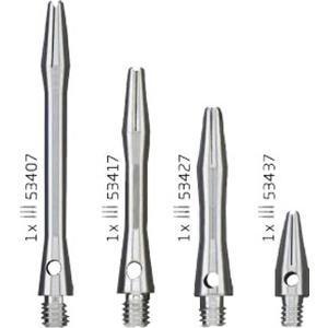 ΚΟΡΜΟΙ DART BULLS SIMPLEX ALUMINIUM SHAFT MEDIUM SILVER