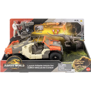 JURASSIC WORLD MOVIE LINE REBIRTH - LAUNCH 'N BATTLE VEHICLE SET