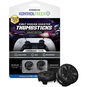 KONTROLFREEK PERFORMANCE THUMBSTICKS FPS GALAXY BLACK PS5/PS4 BLACK