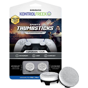 KONTROLFREEK PERFORMANCE THUMBSTICKS SPORTS CLUTCH PS5/PS4 WHITE/BLACK